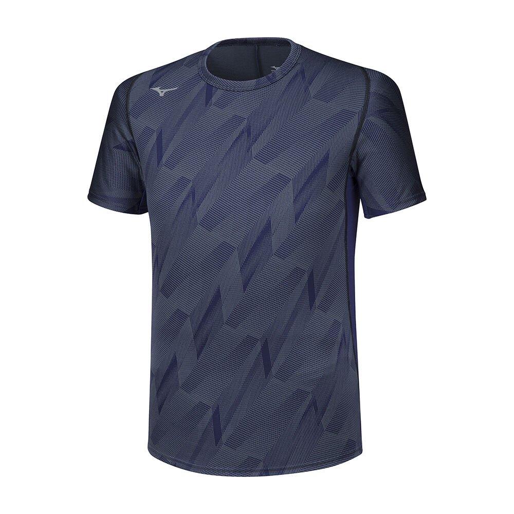 Mizuno Men's T-Shirts Peacock Jacquard Graphic Apparel - J2GA956812